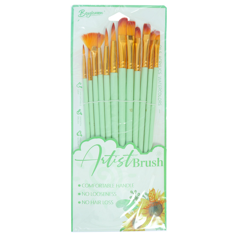 ست قلم مو میکس 12 عددی کد 3451 دسته رنگی BOYIXUAN (8).jpg