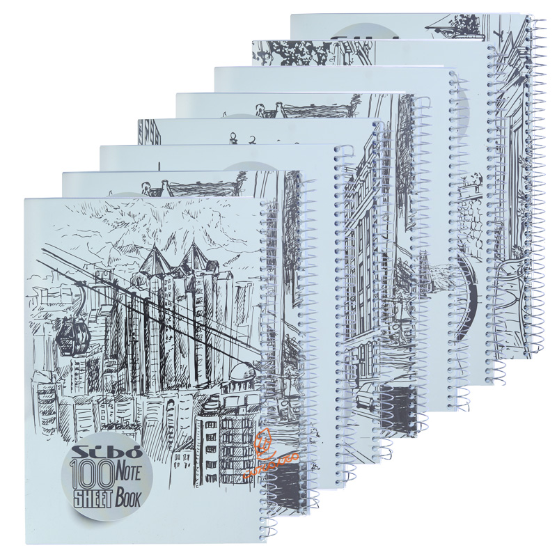 دفتر 100 برگ سری طراحی A30 سیبو SIBO