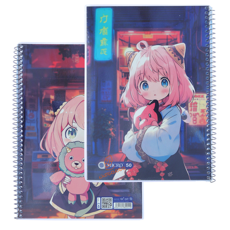 دفتر 50 برگ طرح انیمه C43 میکرو MICRO (8).jpg