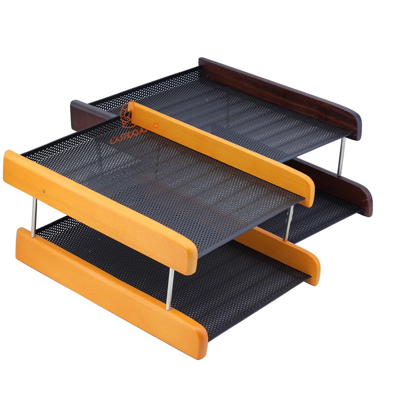 کازیو چوب و فلز ۲ طبقه وافر VAFER مدل VZ-175 مناسب نگهداری و سازماندهی لوازم اداری