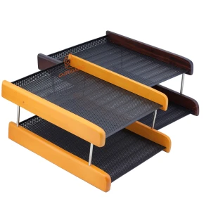 کازیو چوب و فلز ۲ طبقه وافر VAFER مدل VZ-175 مناسب نگهداری و سازماندهی لوازم اداری