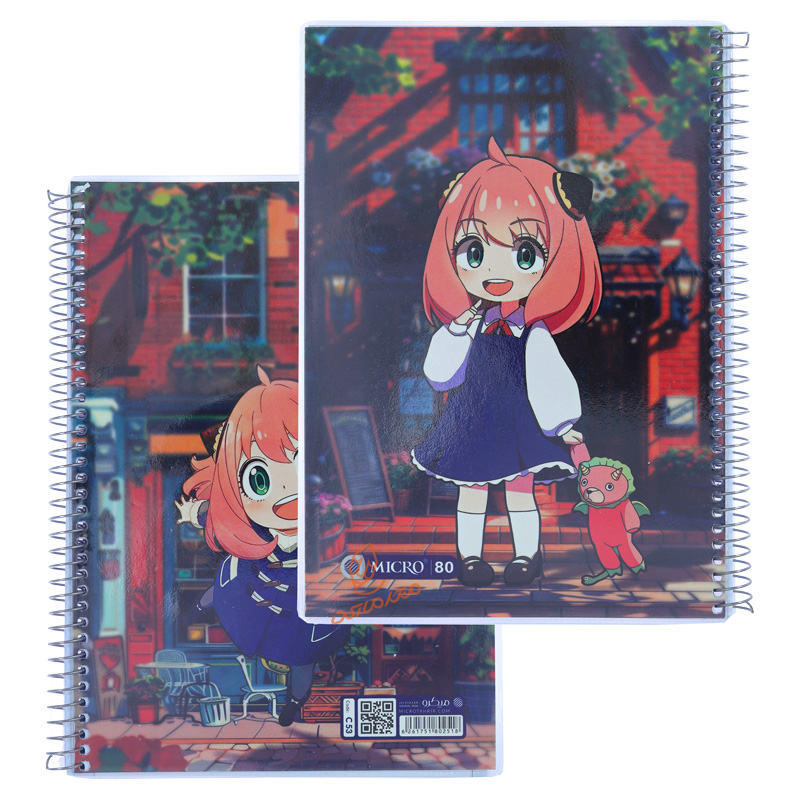 دفتر 80 برگ طرح انیمه دخترانه C53 میکرو MICRO (2).jpg