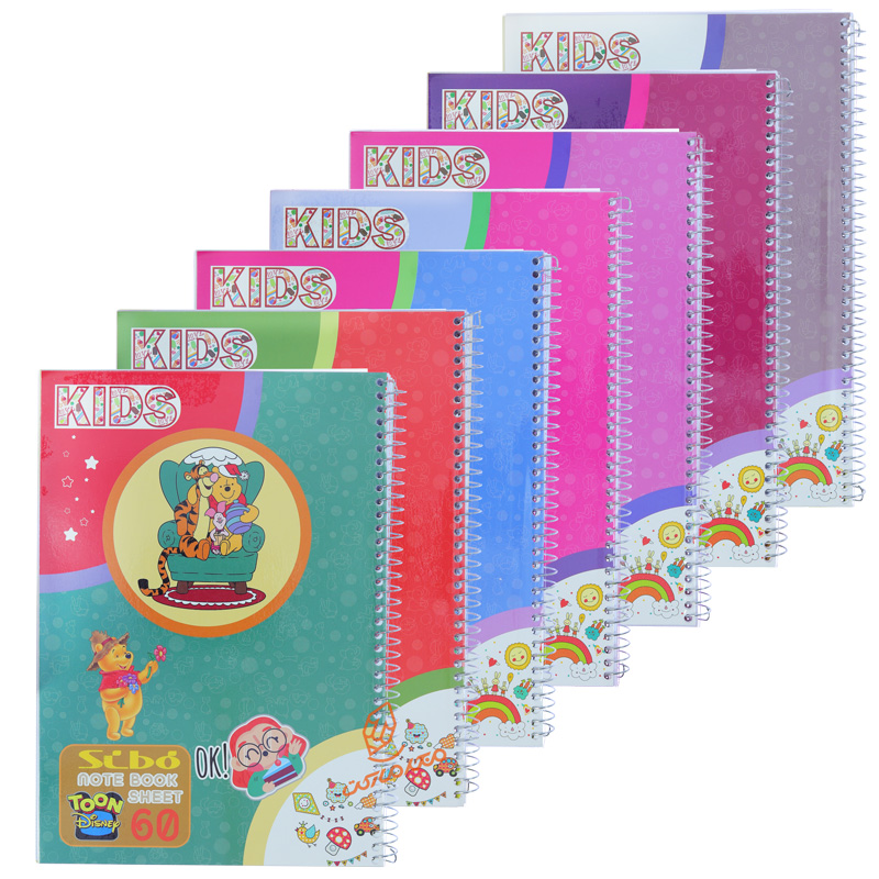 دفتر 60 برگ طرح انیمیشن دخترانه F30 سیبو SIBO