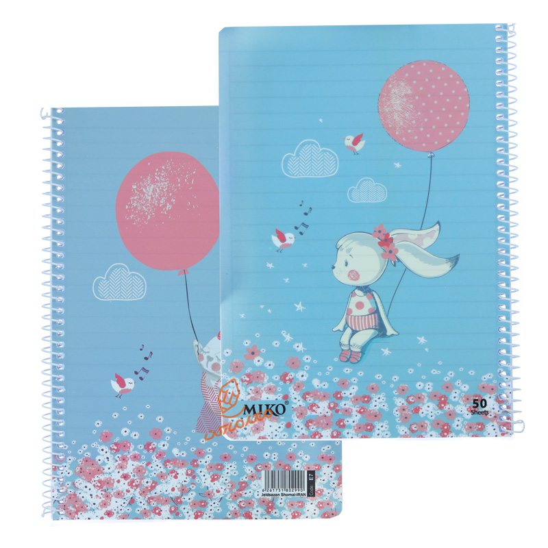دفتر 50 برگ طرح فانتزی دخترانه E7 میکرو MICRO 7.jpg