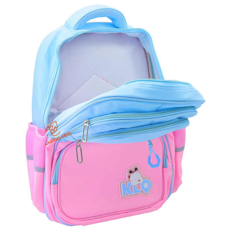 کوله پشتی بچگانه دو رنگ 3 زیپ کد 8112 KALIQI (6).jpg