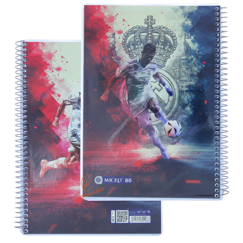 دفتر 80 برگ طرح فوتبال C55 میکرو MICRO (7).jpg