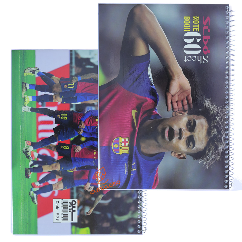 دفتر 60 برگ طرح فوتبالیست های اروپا F29 سیبو SIBO.jpg