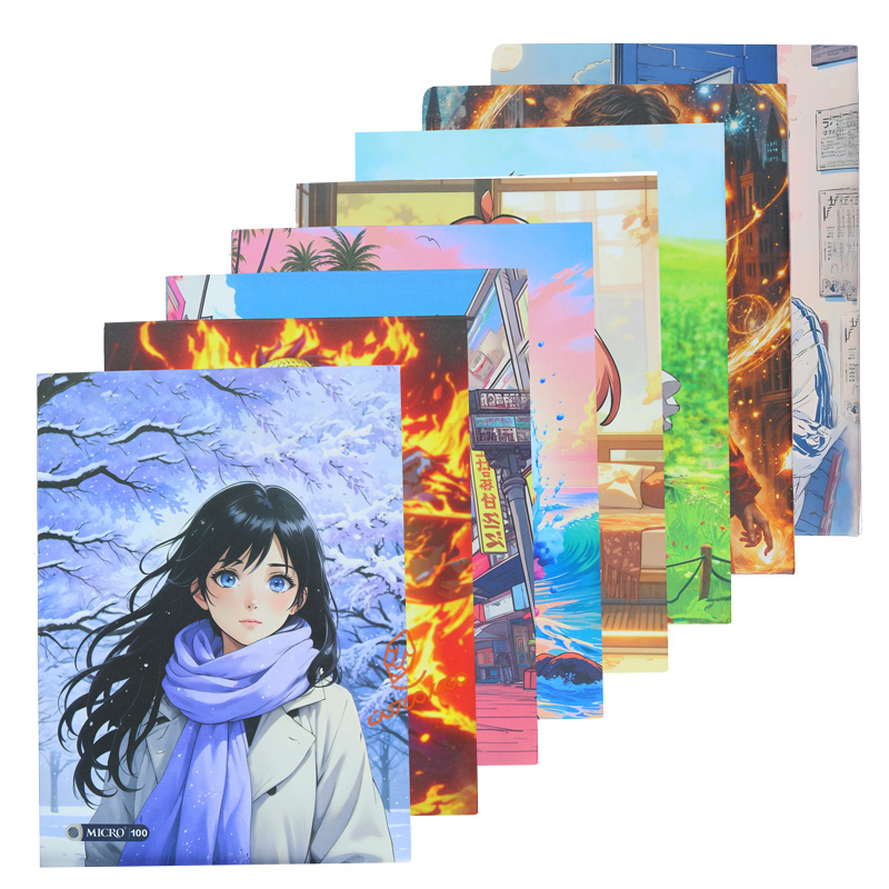 دفتر کلاسوری 100 برگ طرح انیمه A26 میکرو MICRO