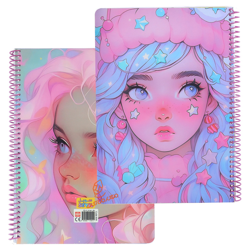 دفتر 50 برگ طرح انیمیشن فانتزی کد 839 سویل SEVIL (5).jpg
