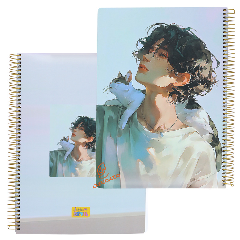 دفتر 100 برگ رحلی طرح کلاسیک دخترانه کد 873 سویل SEVIL (2).jpg