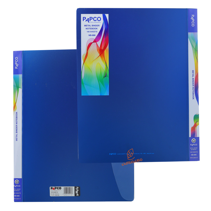 دفتر کلاسوری 140 برگ متالیک NB-666 پاپکو PAPCO (5).jpg