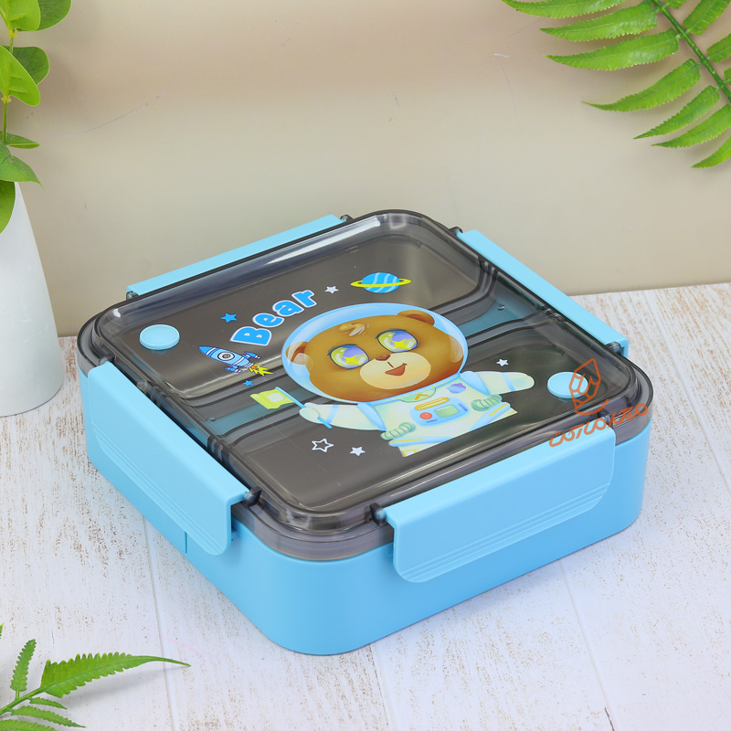 ظرف غذا 1200 میل 2 خانه داخل استیل طرح کودکانه کد 6756 (5).jpg