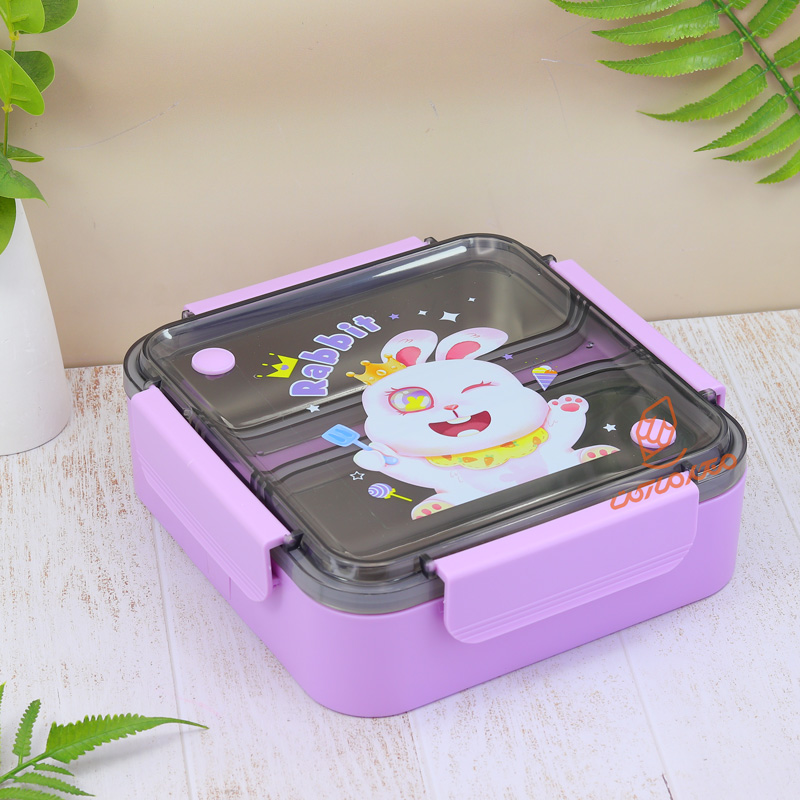 ظرف غذا 1200 میل 2 خانه داخل استیل طرح کودکانه کد 6756 (3).jpg