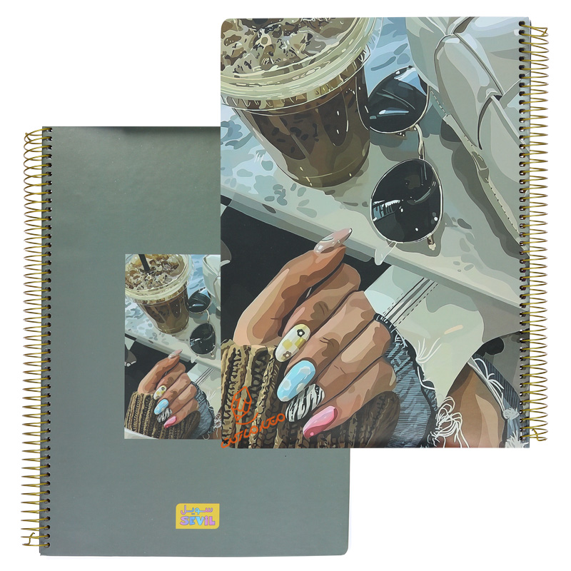 دفتر 100 برگ رحلی طرح کلاسیک دخترانه کد 873 سویل SEVIL (4).jpg