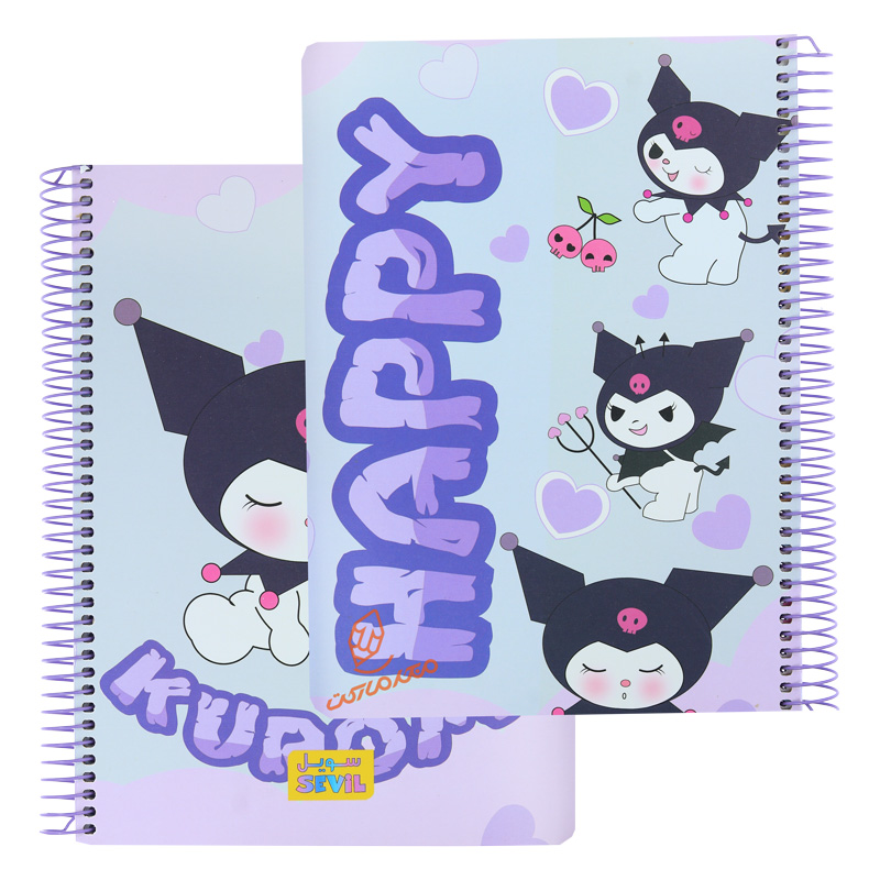 دفتر 100 برگ جلد سخت طرح انیمه کد 855 سویل SEVIL (3).jpg