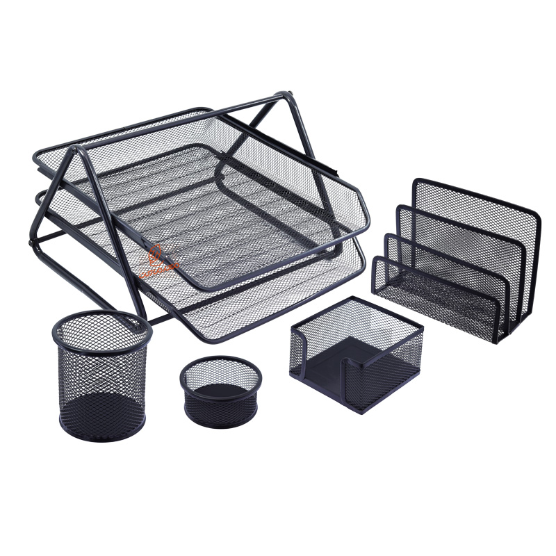 سرویس اداری رومیزی توری فلزی 5 تکه 63578 DGG