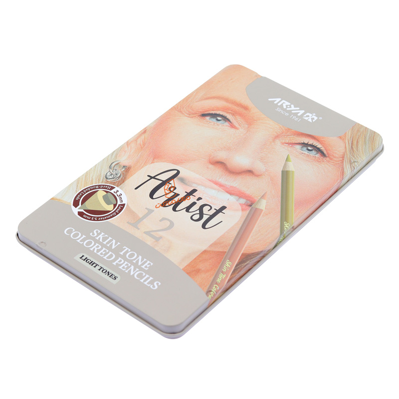 مداد رنگی 12 رنگ طیف پوست (مدل روشن) آرتیست آریا ARYA (7).jpg