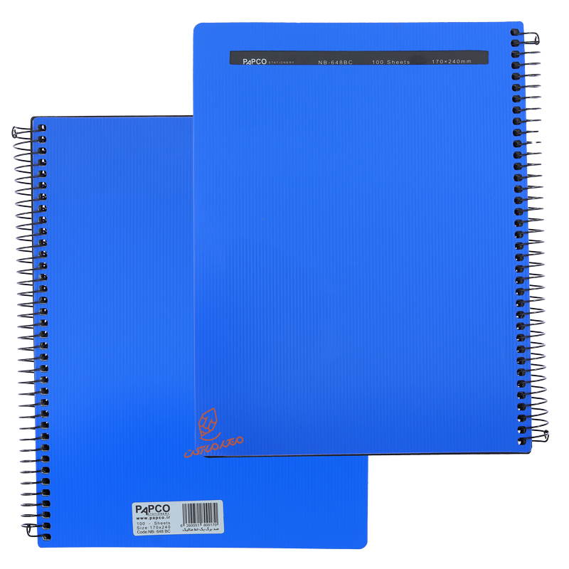 دفتر 100 برگ متالیک NB-648 پاپکو PAPCO (4).jpg