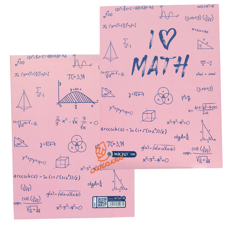 دفتر کلاسوری 100 برگ طرح علم ریاضی A30 میکرو MICRO (5).jpg