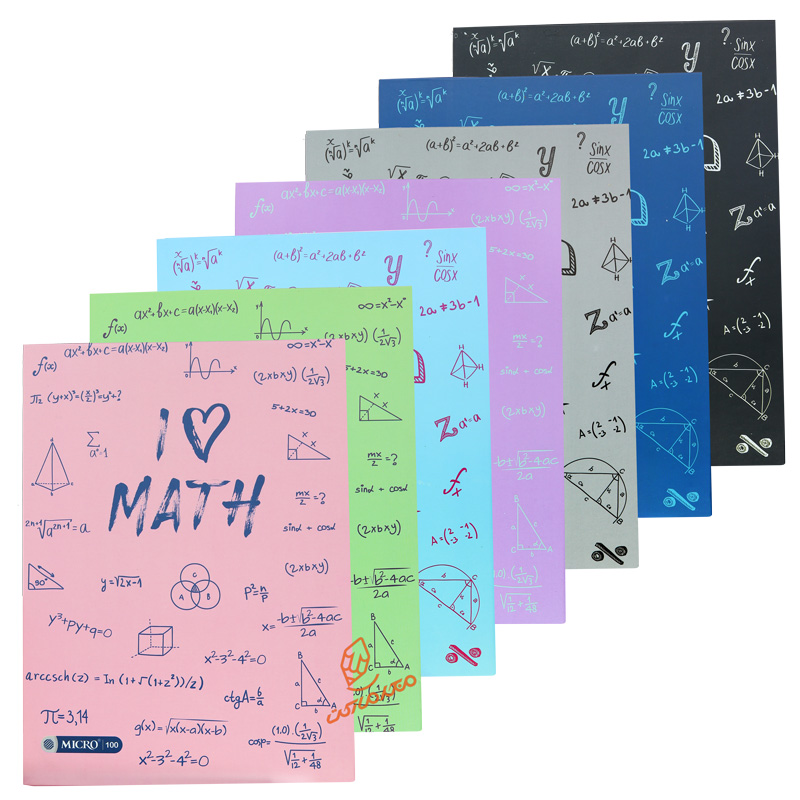 دفتر کلاسوری 100 برگ طرح علم ریاضی A30 میکرو MICRO
