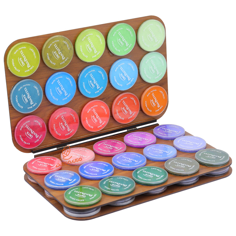 پن پاستل 60 رنگ جعبه چوبی اونیکس ONYX