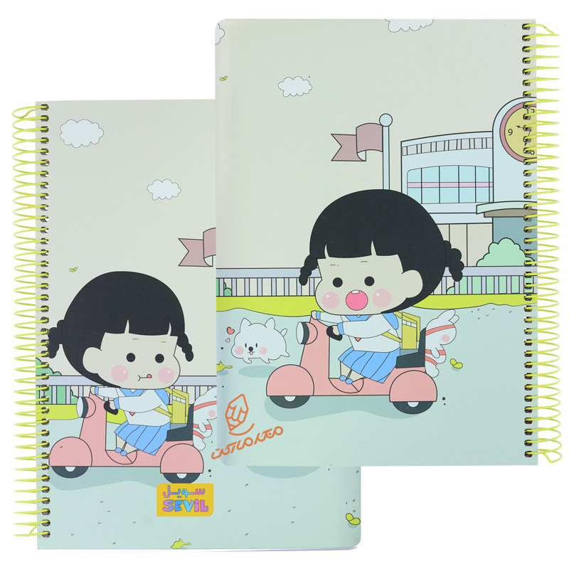 دفتر 100 برگ جلد سخت طرح کودکانه پاستلی کد 856 سویل SEVIL (5).jpg