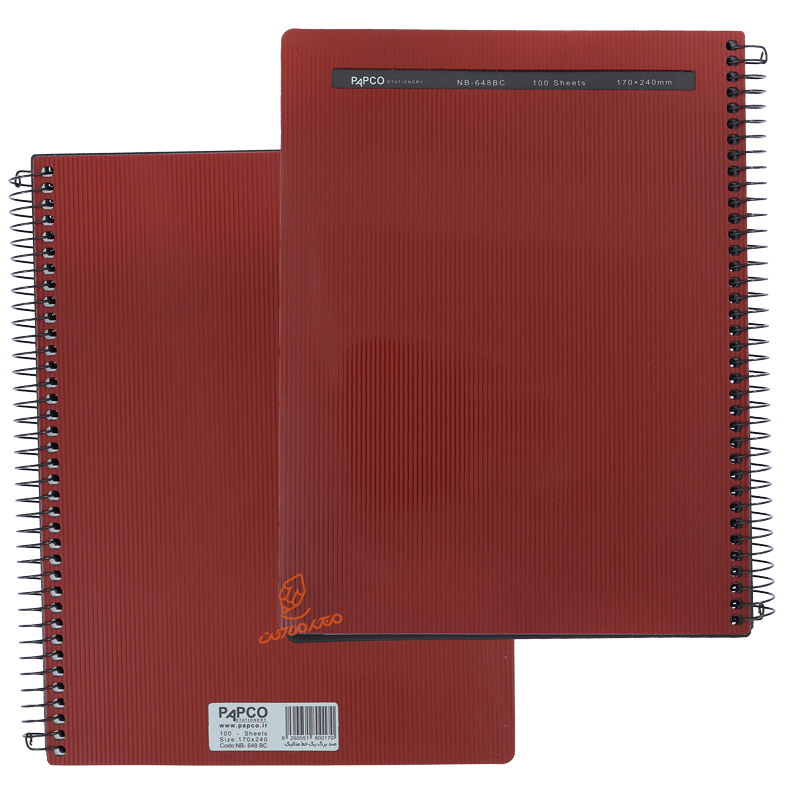 دفتر 100 برگ متالیک NB-648 پاپکو PAPCO (8).jpg