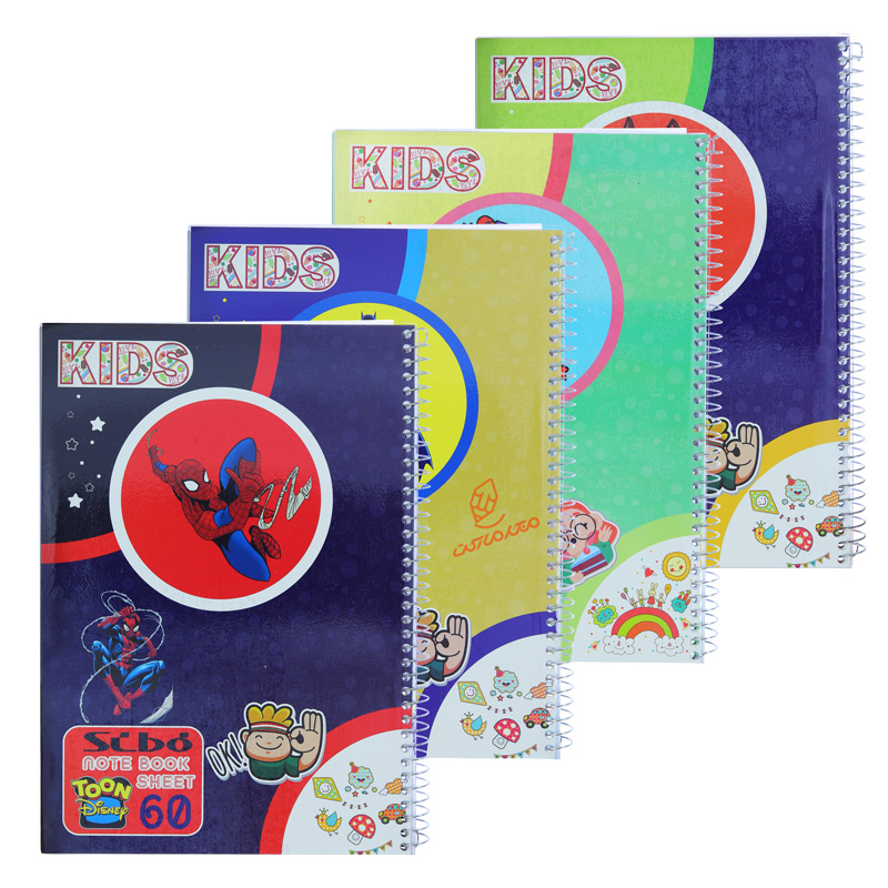 دفتر 60 برگ طرح انیمیشن پسرانه F30 سیبو SIBO