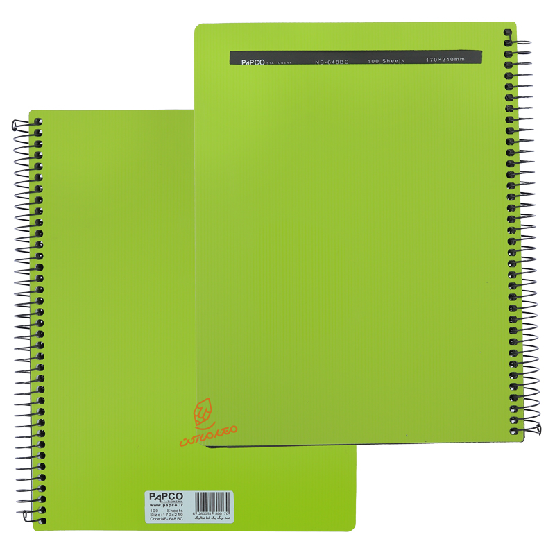 دفتر 100 برگ متالیک NB-648 پاپکو PAPCO (7).jpg