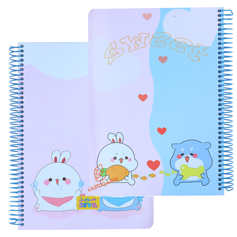 دفتر 100 برگ طرح فانتزی دخترانه کد 857 سویل SEVIL (8).jpg