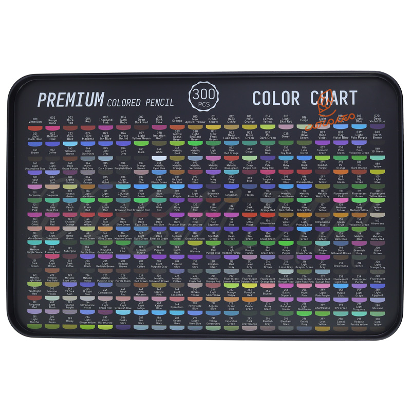 مداد رنگی 300 رنگ طرح عقاب کروت COROT (3).jpg