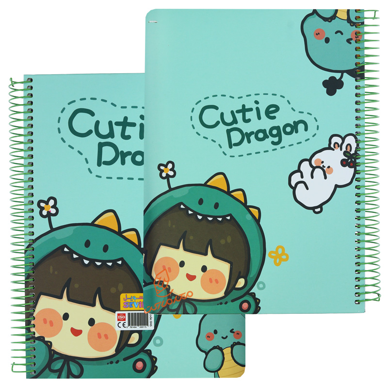 دفتر 100 برگ جلد سخت طرح فانتزی دخترانه کد 846 سویل SEVIL (1).jpg