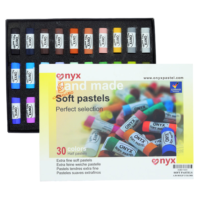 گچ پاستل دست ساز 30 رنگ مدل نیمه اونیکس ONYX