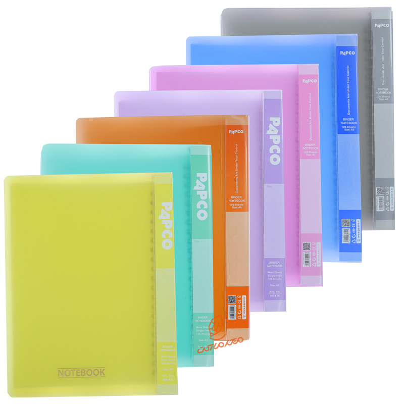 دفتر کلاسوری A5 رنگی NB-626 پاپکو PAPCO