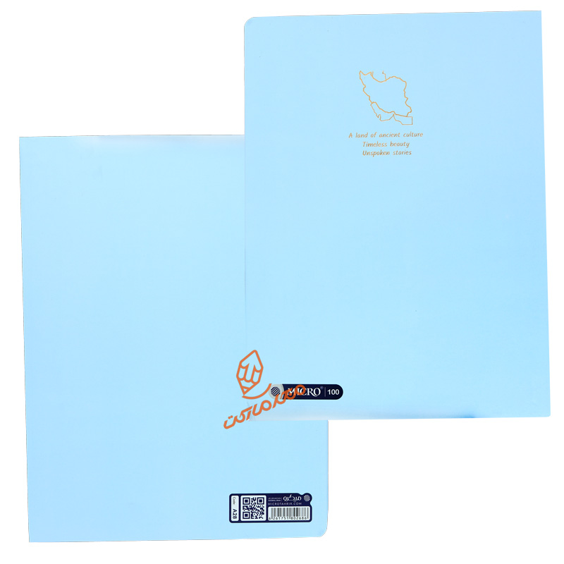 دفتر کلاسوری 100 برگ طرح کلاسیک رنگی A28 میکرو MICRO (4).jpg