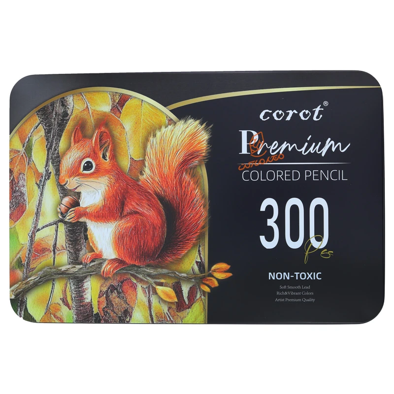 مداد رنگی 300 رنگ طرح عقاب کروت COROT (2).jpg