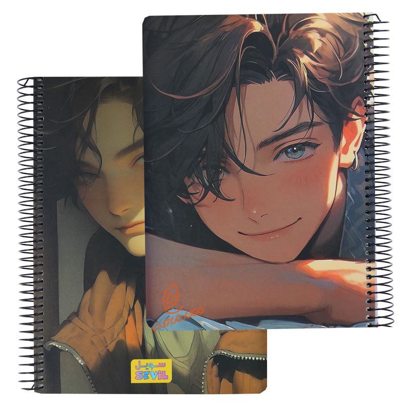 دفتر 100 برگ جلد سخت طرح انیمه کد 855 سویل SEVIL (4).jpg