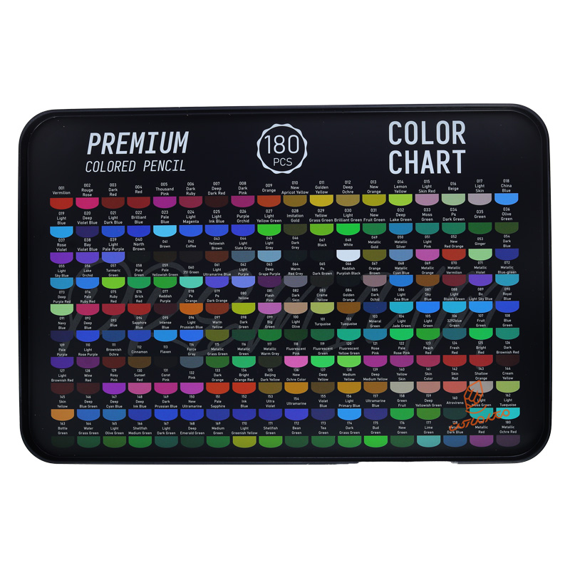 مداد رنگی 180 رنگ طرح عقاب کروت COROT (1).jpg