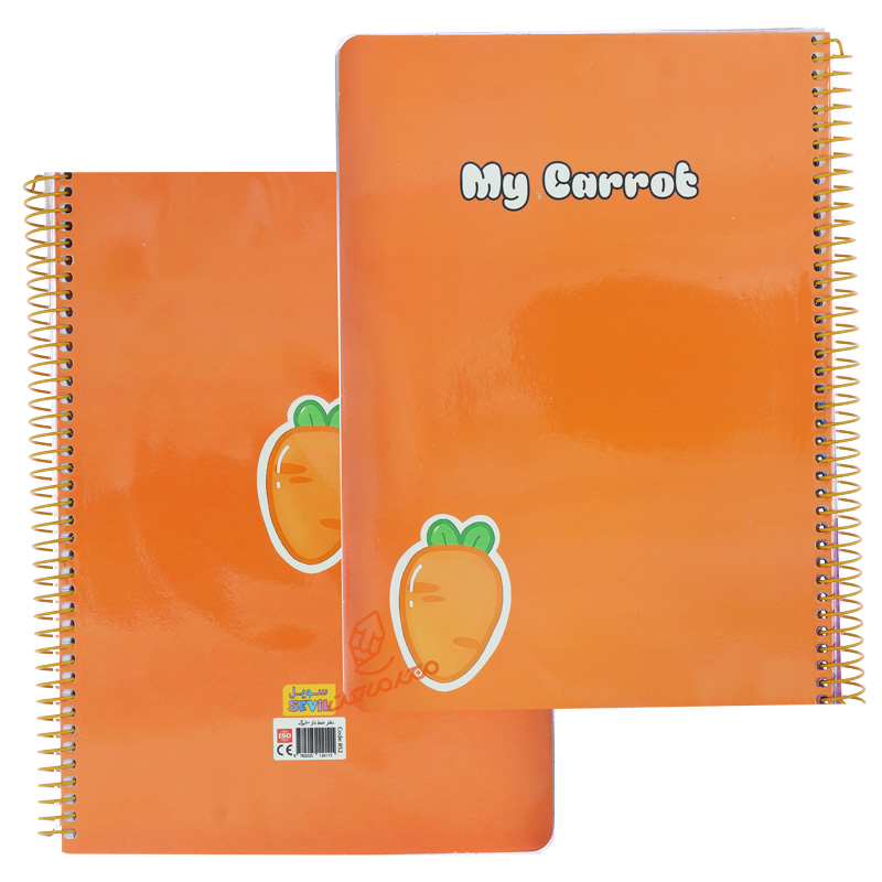 دفتر 100 برگ رنگی ساده کد 852 سویل SEVIL (3).jpg