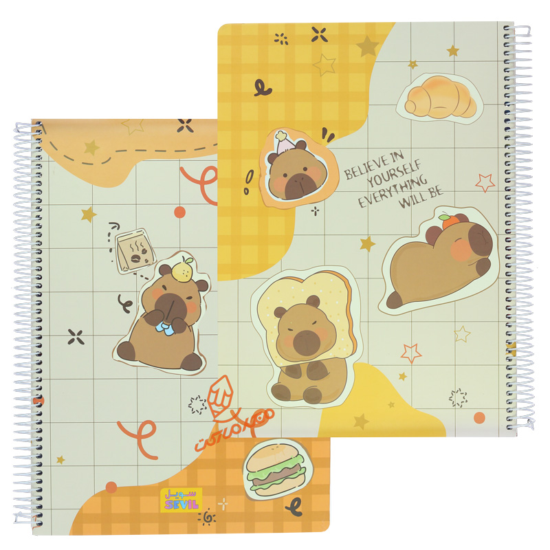 دفتر 100 برگ رحلی طرح فانتزی کد 876 سویل SEVIL (5).jpg