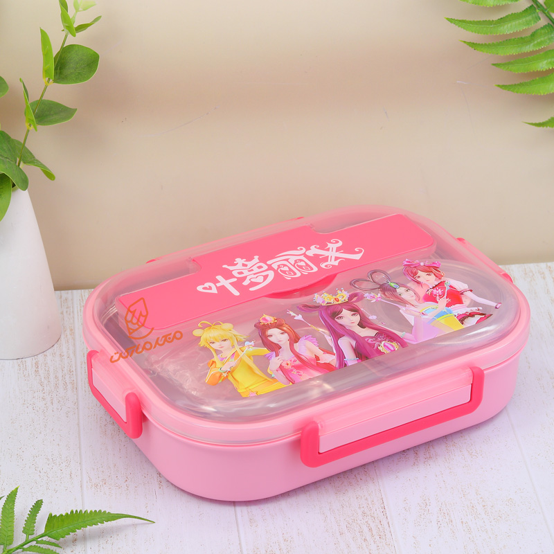 ظرف غذا 4 خانه چاپستیک دار داخل استیل کد 14 (3).jpg