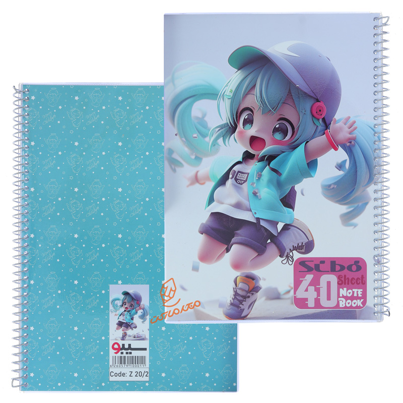 دفتر 40 برگ طرح فرشته  Z202 سیبو SIBO (4).jpg