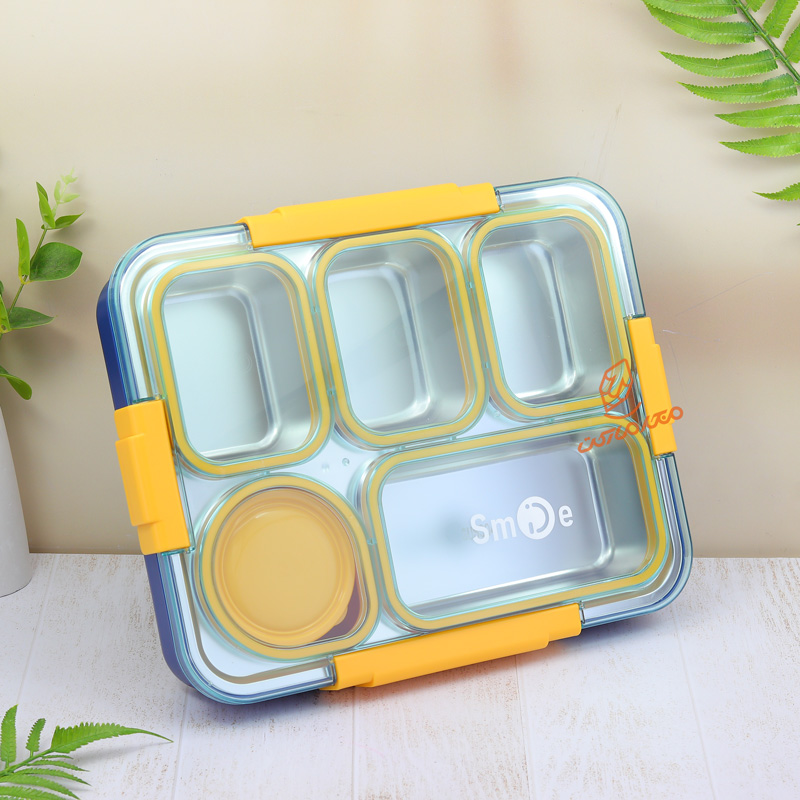 ظرف غذا بزرگ 5 خانه داخل استیل کلاسیک کد 2562 SMIE (2).jpg