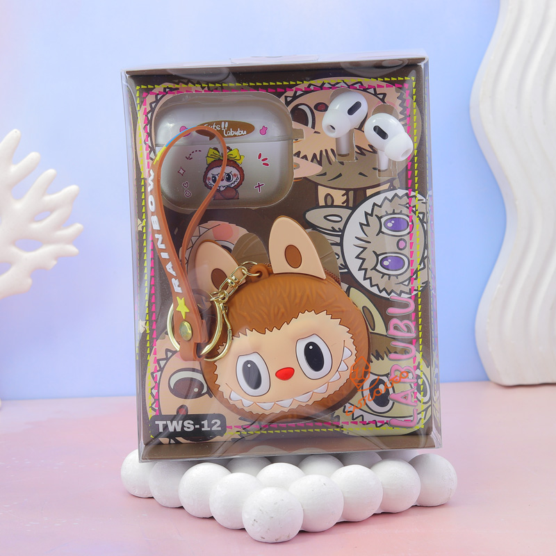 ایرپاد بلوتوثی همراه جاکلیدی طرح لبوبو TWS-12 (3).jpg