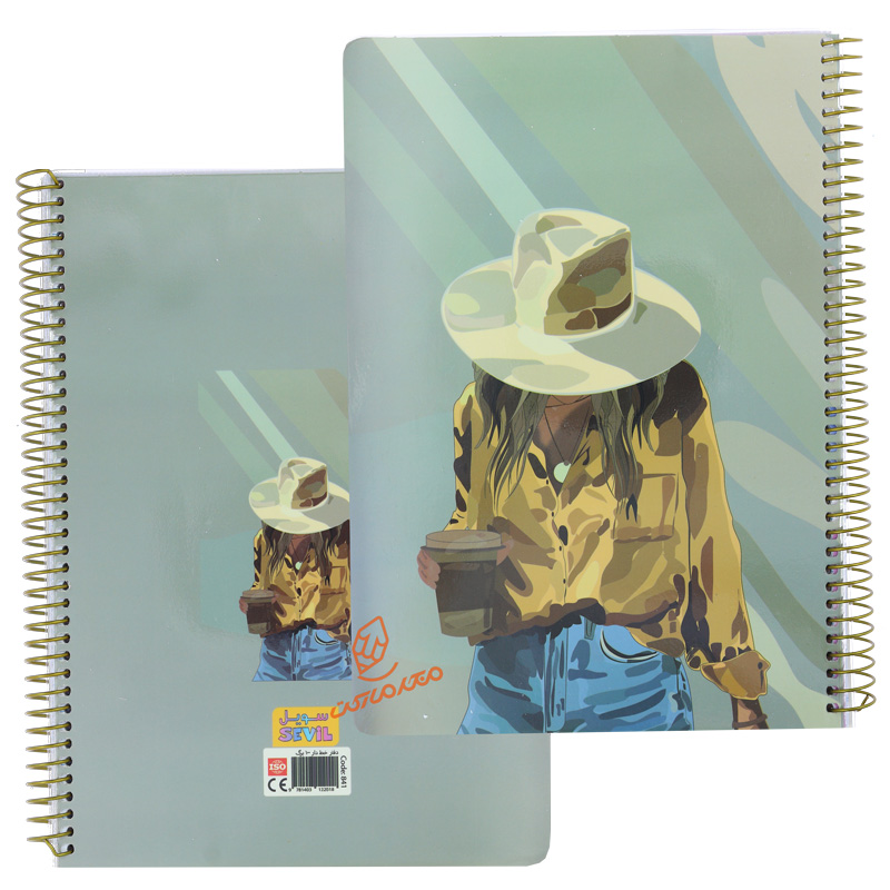 دفتر 100 برگ طرح فانتزی دخترانه کد 841 سویل SEVIL (13).jpg