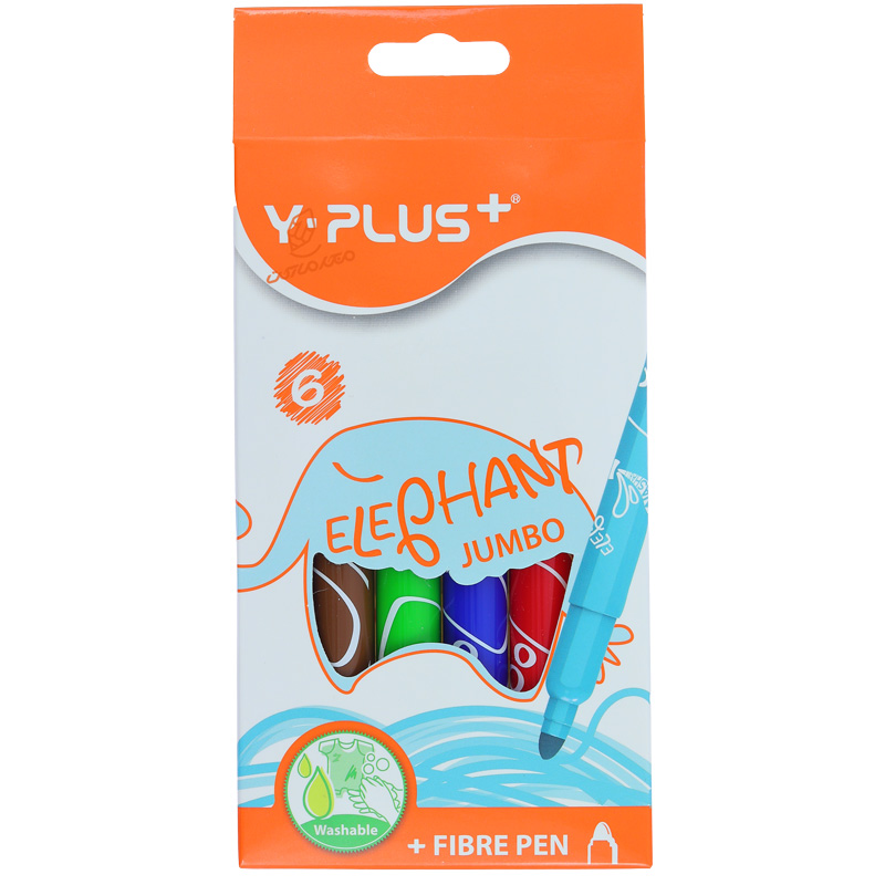 ماژیک رنگ آمیزی 6 رنگ مدل جامبو 1400 وای پلاس Y.PLUS