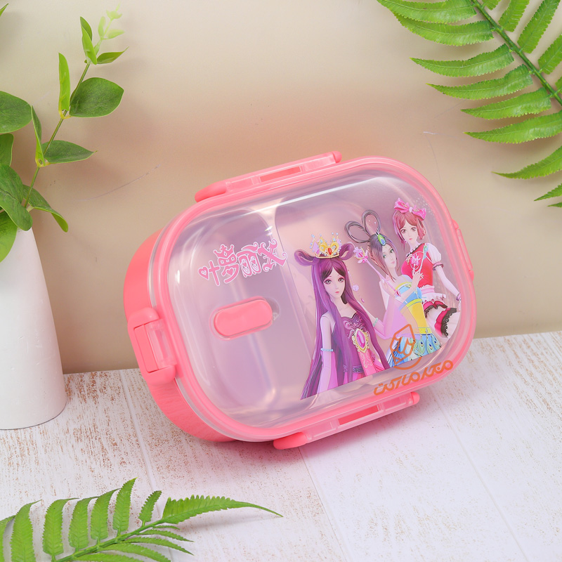 ظرف غذا 700 میل 2 خانه داخل استیل طرح کرومی کد 113 (4).jpg