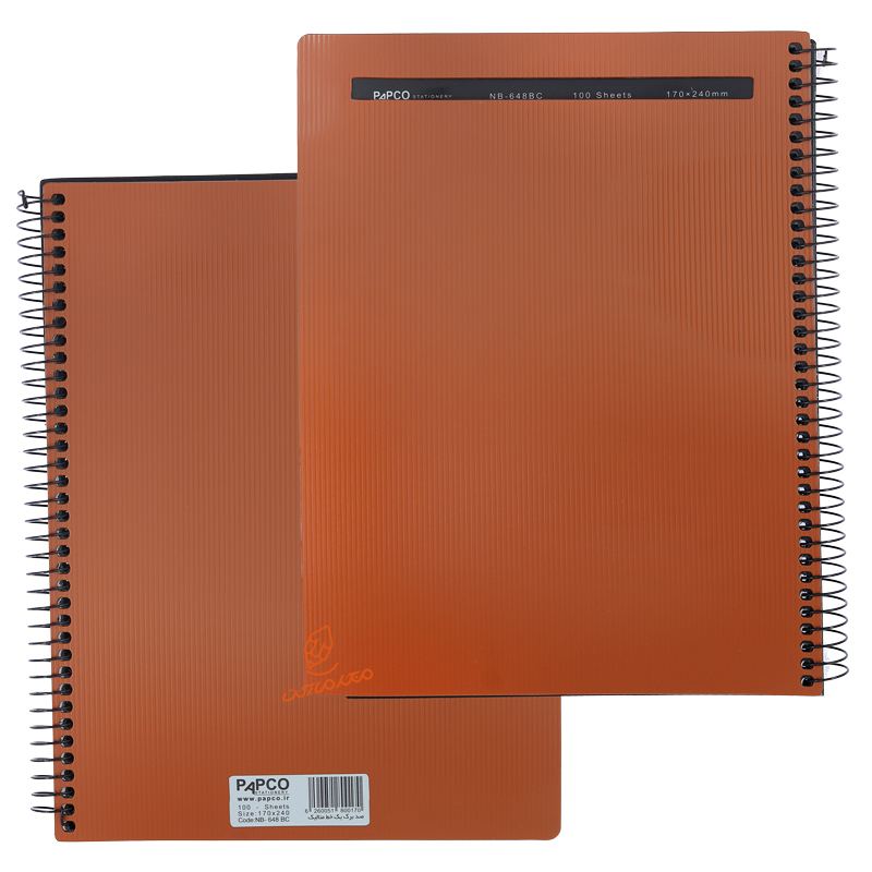 دفتر 100 برگ متالیک NB-648 پاپکو PAPCO (5).jpg