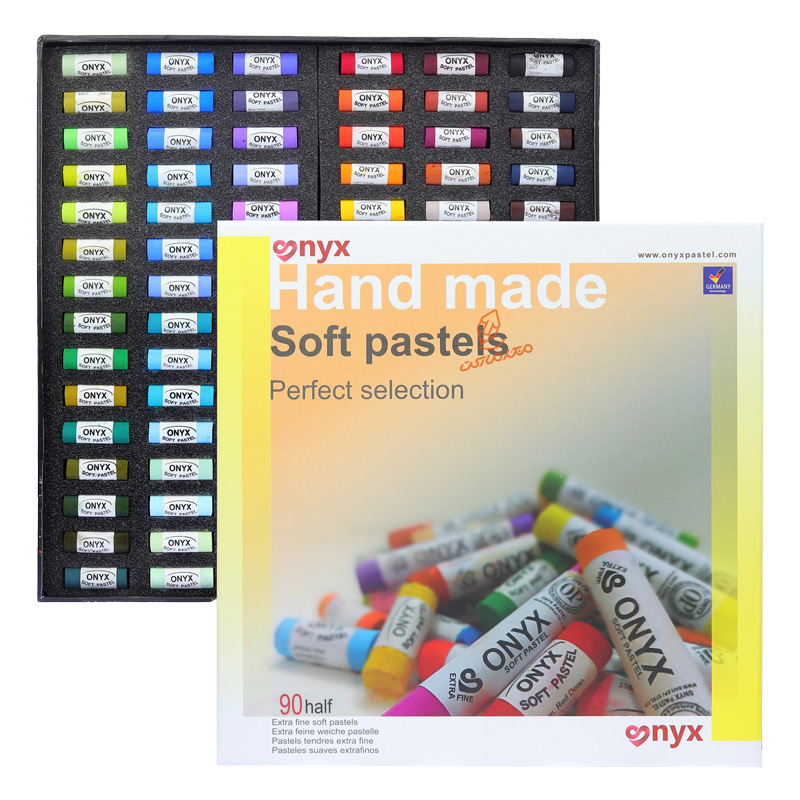 گچ پاستل دست ساز 90 رنگ مدل نیمه اونیکس ONYX