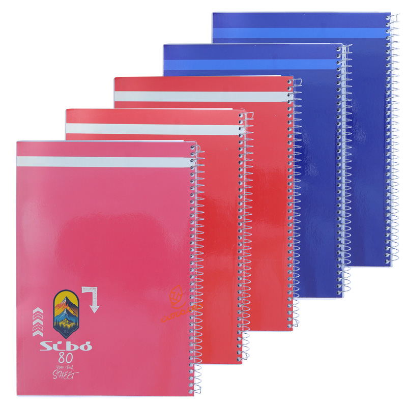 دفتر 80 برگ طرح کلاسیک رنگی M33/2 سیبو SIBO
